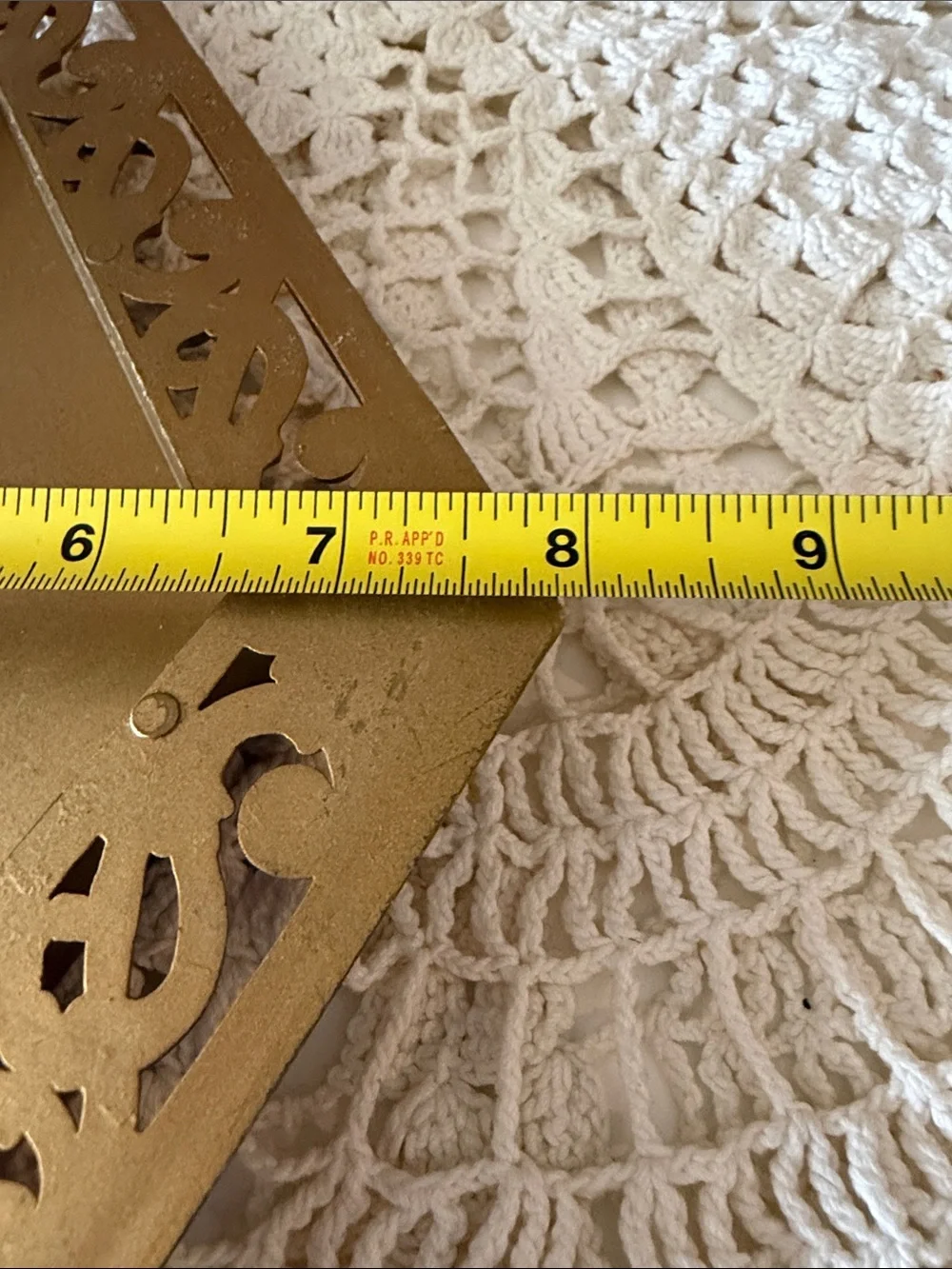 VTG MCM Hollywood Regency Diamond Shaped Wall Plaque